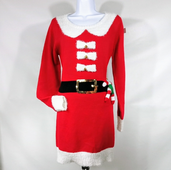 mrs claus jumper dress